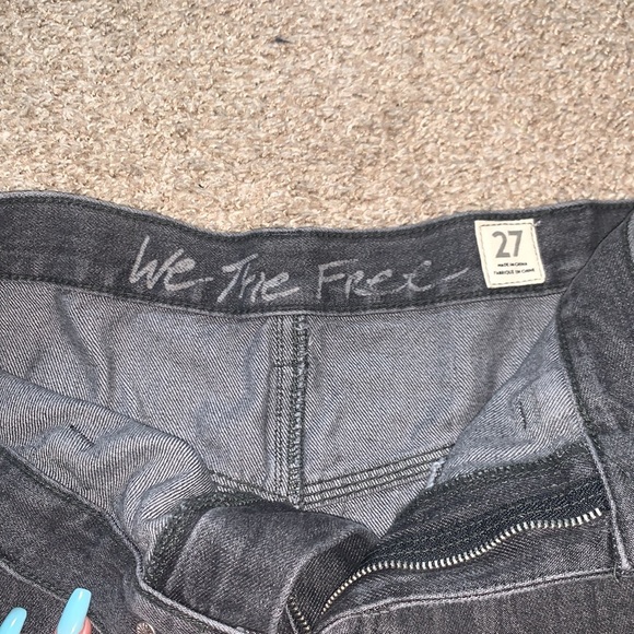 Free People Sidecar Mini Skirt 27 Black/Gray NWOT - Picture 2 of 3